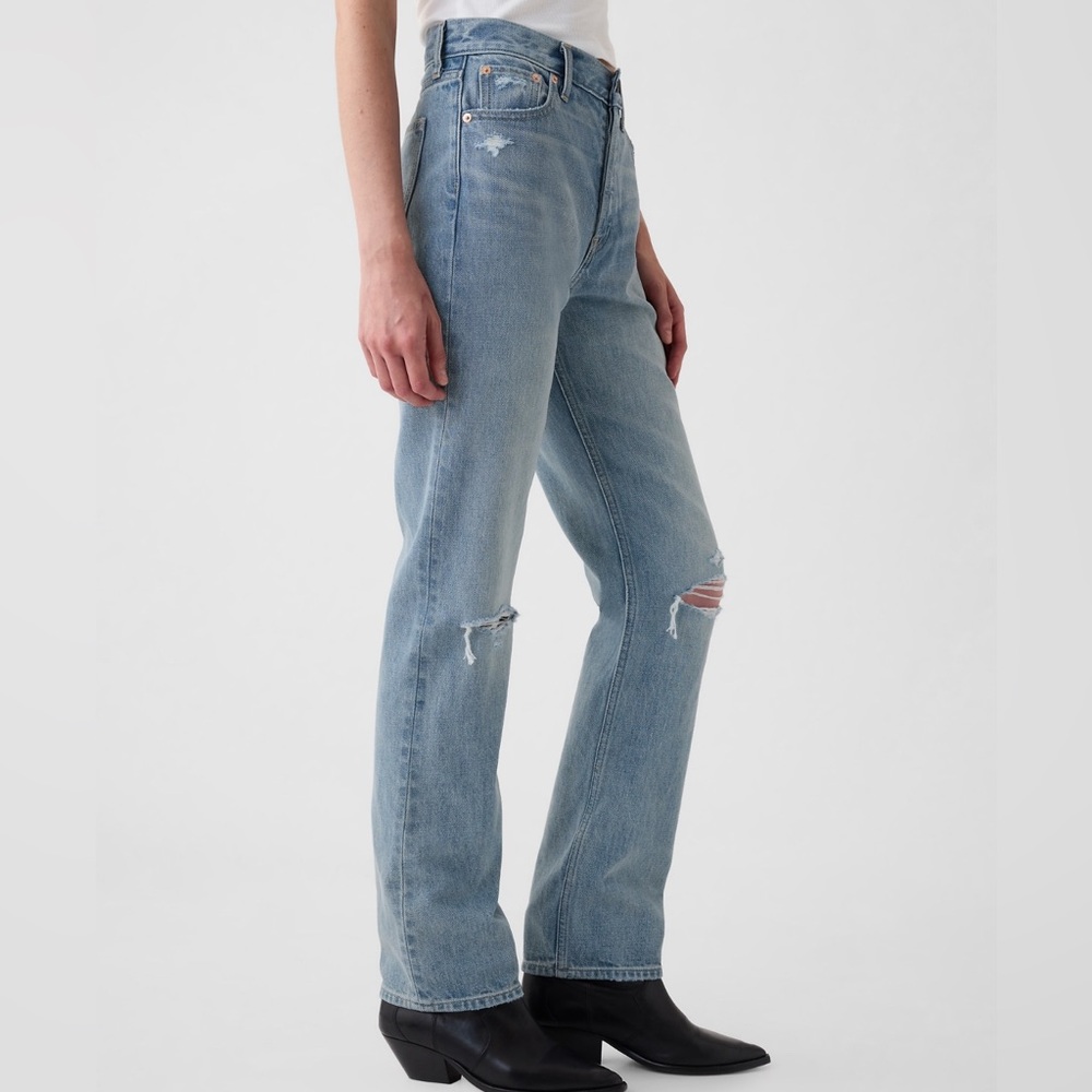 GAP High Rise Rigid '90s Straight Jeans - Picture 3 of 10